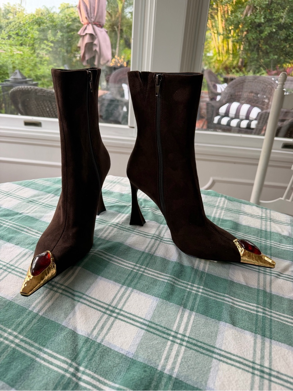 Jeffrey Campbell “the stone “espresso brown suede size 6 nwt sold out - Picture 3 of 9